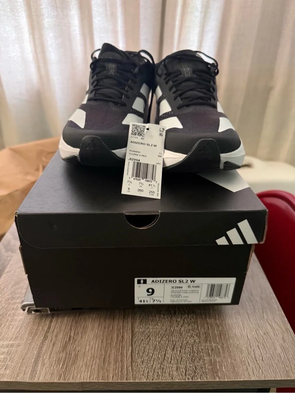 Adidas Adizero SL2 W Women’s Black/White Running Shoes